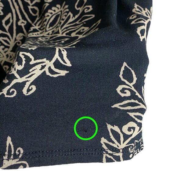 Lucky Brand Top Womens 2X Black Tunic Keyhole 3/4 Sleeve Peasant Stretch Boho - Picture 8 of 16